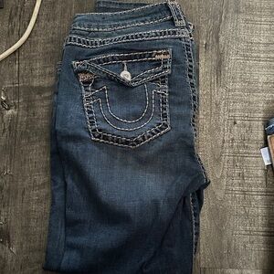 True Religion Women's Dark Blue Boot Cut Jeans